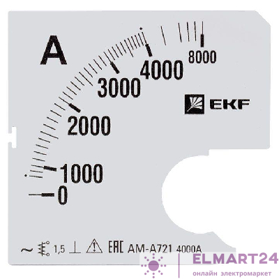 Шкала сменная для A721 4000/5А-1.5 PROxima EKF s-a721-4000