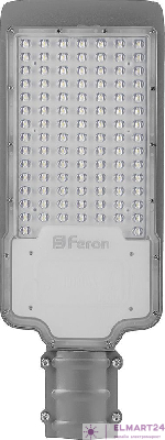 Светодиодный уличный консольный светильник Feron SP2918 120W 6400K AC100-265V, серый 32573