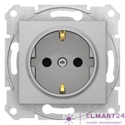 Механизм розетки 1-м СП Sedna 16А защ. шторки с заземл. быстрозажим. контакты алюм. SchE SDN3001760