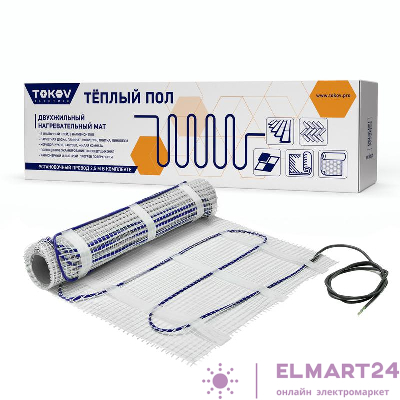 Комплект "Теплый пол" (мат) 150Вт/кв.м 2.5кв.м TOKOV ELECTRIC TKE-MAT150-375-2.5