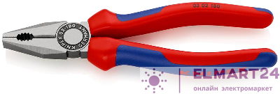 Плоскогубцы комбинированные L-180мм Knipex KN-0302180