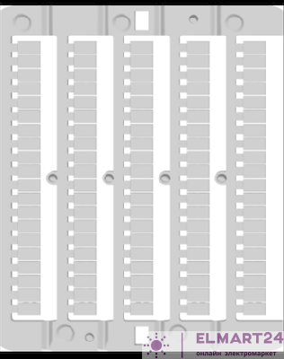 Табличка маркировочная чист. CNU/8/51 серия 1-50 верт. ориент. DKC ZN8001