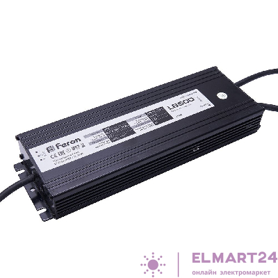 Трансформатор LB500 DC24V 200W IP67 244*80*32мм 25934