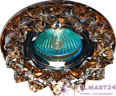 Светильник встраиваемый Feron CD2542 потолочный MR16 G5.3 коричневый, хром 18928
