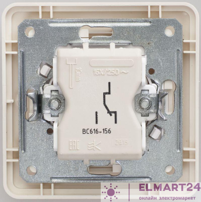 Переключатель 1-кл. СП W59 16А сл. кость SchE VS616-156-28