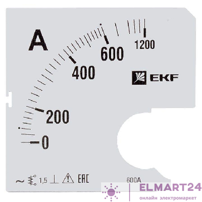 Шкала сменная для A961 600/5А-1.5 PROxima EKF s-a961-600
