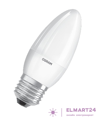 Лампа светодиодная LED Value LVCLB75 10SW/840 10Вт свеча матовая E27 230В 10х1 RU OSRAM 4058075579569