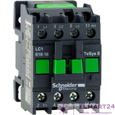 Контактор 3п 6А 1НЗ 220В AC TeSys E SchE LC1E0601M5