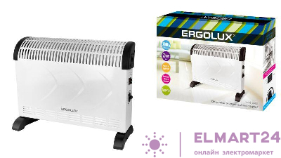 Тепловентилятор ELX-СH01-C01 220-240В 750/1250/2000Вт бел. Ergolux 14544