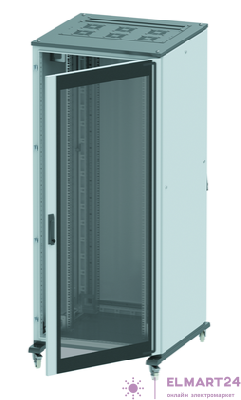 Шкаф напол. 47U 600х800 передняя дверь-стекло; задняя глухая дверь; крыша укомплектована вводом и заглушками DKC R5IT4768GS