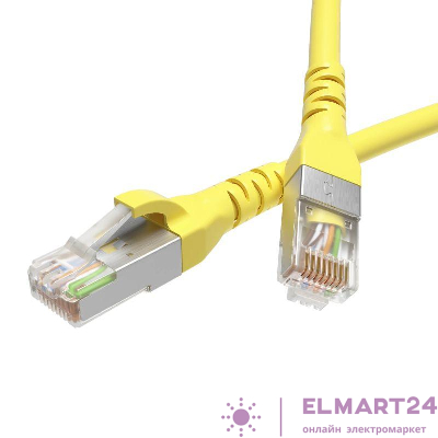 Патч-корд кат.5E F/UTP экранир. 4х2 LSZH 3м желт. DKC RN5EFU4530YL