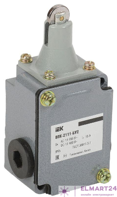 Выключатель концевой ВПК-2111-БУ2 толкатель с роликом IP65 IEK KV-1-2111-1