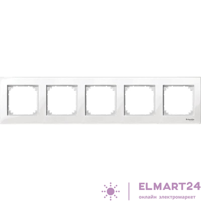 Рамка 5-м Merten M-Plan бел. SchE MTN515519
