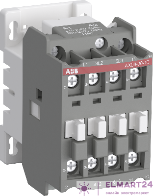 Контактор AX25-30-10-80 25А AC3 с катушкой управления 220-230В АС ABB 1SBL931074R8010