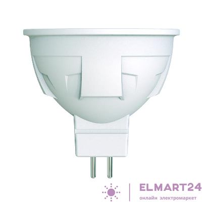 Лампа светодиодная LED-JCDR 6W/NW/GU5.3/FR/DIM PLP01WH Uniel UL-00003989