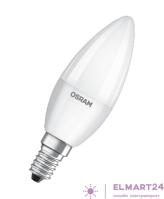 Лампа светодиодная LED Value LVCLB60 7SW/830 7Вт свеча матовая E27 230В 10х1 RU OSRAM 4058075579446