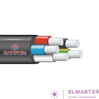 Кабель АВВГ 5х6 (м) ЭлПром НТ000002638