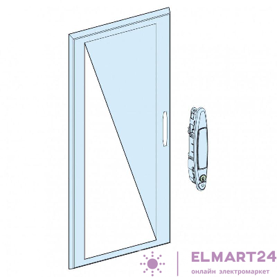 Дверь прозр. для навес. или напол. шкафа 27 мод SchE 08232