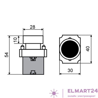 Кнопка XB2 желт. NO Rexant 36-5521