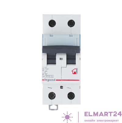 Выключатель автоматический модульный 2п C 32А 6кА TX3 6000 2мод. 230/400В Leg 404045