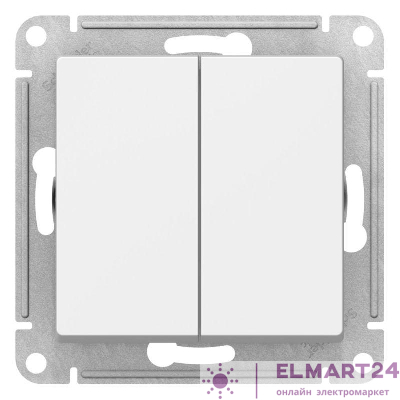 Переключатель перекрестный 2-кл. AtlasDesign 2хсх.7 10АХ механизм бел. SE ATN000173