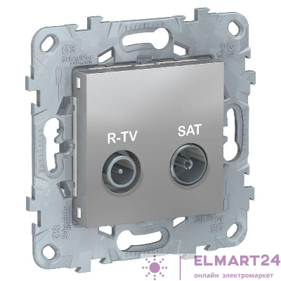 Механизм розетки R-TV/SAT UNICA NEW одиноч. алюм. SchE NU545430