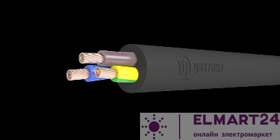 Кабель КГ-ХЛ 3х1.5 (N PE) 220/380-3 (м) Цветлит 00-00142686