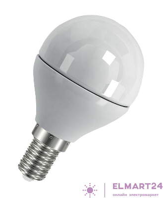 Лампа светодиодная LED Value LVCLP60 7SW/830 7Вт шар матовая E14 230В 10х1 RU OSRAM 4058075579620