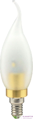 Лампа светодиодная, 6LED(3.5W) 230V E14 4000K матовая золото, LB-71 25315