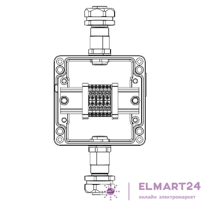 Коробка взрывозащищенная клеммная из алюминия TBE-A-12-(6xCBC.2)-1xKAEPM2MHK-20(A)-1xKAEPM2MHK-20(C)1Ex e IIC Т5 Gb / Ex tb IIICT95град.C Db IP66 DKC 1201.121.22.11B
