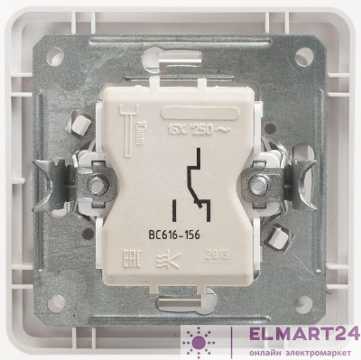 Переключатель 1-кл. СП W59 16А бел. SchE VS616-156-18