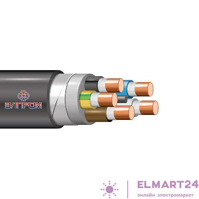Кабель ВВГнг(А)-FRLS 5х2.5 (N PE) 0.66кВ (м) Элпром НТ000005427