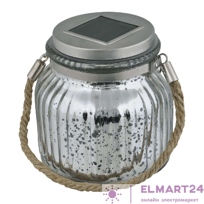 Светильник садовый USL-M-211/GN120 SILVER JAR на солн. батарее IP44 Uniel UL-00003209