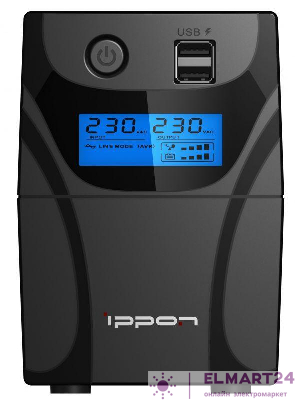 Источник бесперебойного питания Back Power Pro II 600 360Вт 600В.А черн. IPPON 1030300