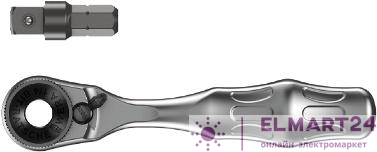 Трещотка для 1/4дюйм бит+оправка-хвостовик для 1/4дюйм 8001 A SB Zyklop Mini 1 2 предмета Wera WE-073230