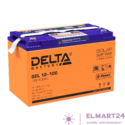 Аккумулятор GEL 12В 100А.ч Delta GEL 12-100