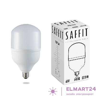 Лампа светодиодная SAFFIT SBHP1060 E27-E40 60W 6400K 55097