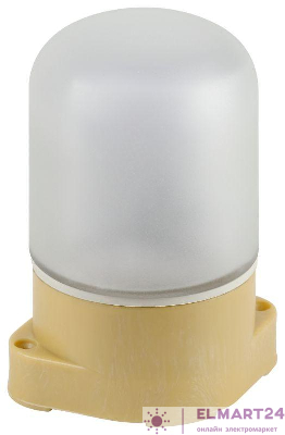 Светильник для бани НББ 01-60-007 пластик/стекло прямой IP65 E27 max 60Вт 137х107х84 сосна Эра Б0062262