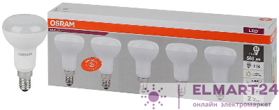 Лампа светодиодная LED Value LVR60 7SW/830 грибовидная матовая E14 230В 2х5 (уп.5шт) OSRAM 4058075583931