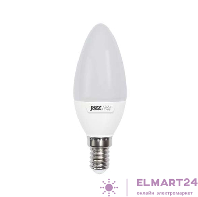 Лампа светодиодная PLED-SP C37 9Вт свеча 3000К тепл. бел. E14 820лм 230В JazzWay 2859457A