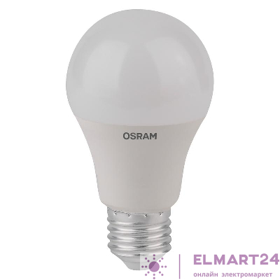 Лампа светодиодная LED Star Classic A 60 7W/827 7Вт грушевидная матовая 2700К тепл. бел. E27 600лм 220-240В пластик. OSRAM 4058075096387