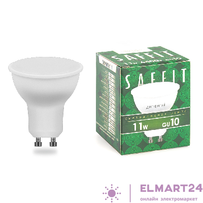 Лампа светодиодная SAFFIT SBMR1611 MR16 GU10 11W 6400K 55156