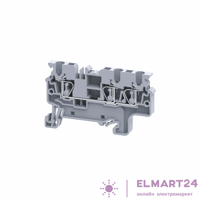 Клемма с тремя контактами пружинная OptiClip СХ-2.5-TRIPLET-I сер. КЭАЗ 289747