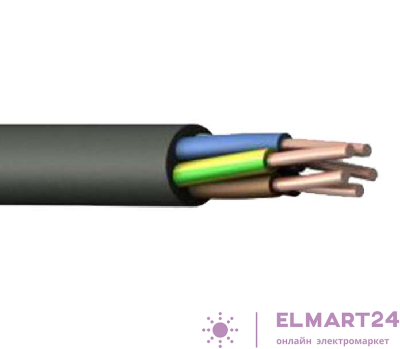 Кабель ВВГнг(А) 5х10 ок (м) Элкаб 8373