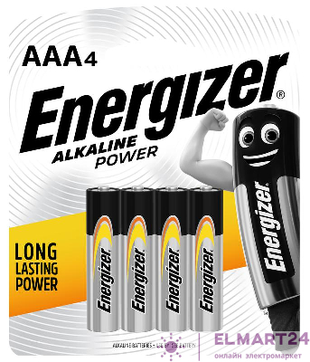 Элемент питания алкалиновый ENR POWER E92 BP4 (блист.4шт) Energizer E300132611H