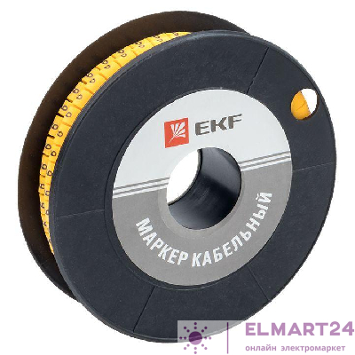 Маркер каб. 1.5кв.мм "9" (к-1000ед) (ЕС-0) EKF plc-KM-1.5-9