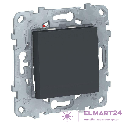 Переключатель перекрестный 1-кл. 2мод. СП Unica New IP21 (сх. 7) 250В 10AX антрацит SchE NU520554