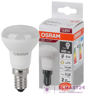 Лампа светодиодная LED Value LV R39 40 5SW/830 5Вт рефлектор матовая E14 230В 10х1 RU OSRAM 4058075582514