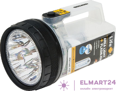 Фонарь 17+4 Leds черный 4*АA, TL10 12945