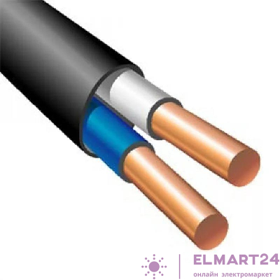Кабель ВВГ-Пнг(А) 2х1.5 ОК (N) 0.66кВ (уп.100м) ПромЭл 872002747